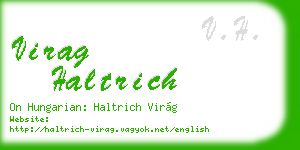 virag haltrich business card